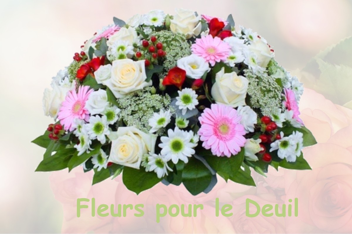 fleurs deuil LUSCAN